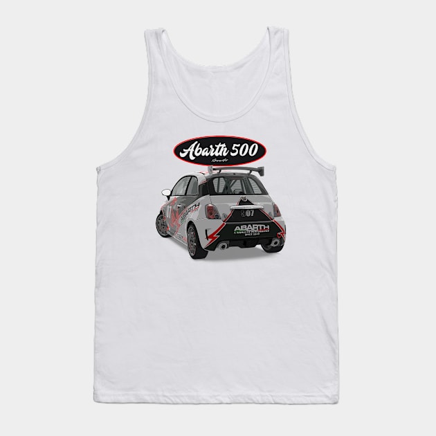 ABARTH 500 507 Back Tank Top by PjesusArt